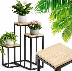 Virágágyás Álló Fém Loft Kézműves Virágtartó Növény Polcok