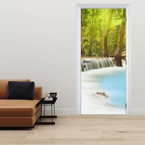 Fotótapéta ajtóra - Huai Mae Kamin, vízesések az erdőben (95x205cm)