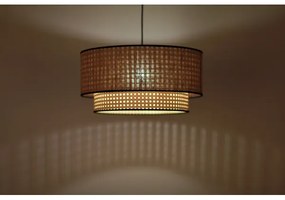 Duolla - Csillár zsinóron BOHO 1xE27/15W/230V átm. 45 cm bézs/rattan