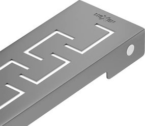 Mexen Flat M15 60 cm-es maszkoló csík lineáris lefolyóhoz, matt gunmetal színben - 1E24060