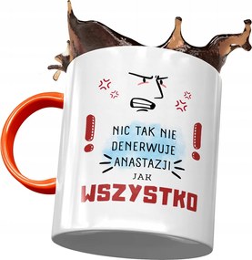 Narancssárga Bögre Anasztázia Ana Ajándék Nyomtatott Fotóval