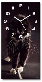 Négyszögletes fali üvegóra Fekete macska pl_zsp_30x60_f_119089470