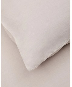 Szürkésbézs kétszemélyes hosszabbított lenkeverék ágyneműhuzat 240x220 cm Simmel – Kave Home