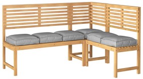 Pallet párnák ülésekhez 6 db Szürke 40x40x8 cm Oxford szövet