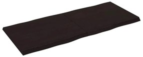 sötétbarna kezelt tömör asztallap 140x60x(2-4) cm