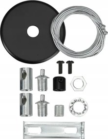 LED függeszték kábellel LED/44W/230V 6000K 120 cm fekete