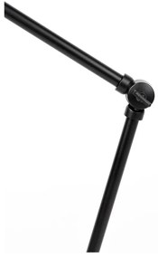 Fekete asztali lámpa fém búrával (magasság 70 cm) Jona – White Label