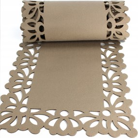 Poliészter filc futófelület bézs 150 cm Pola mintás