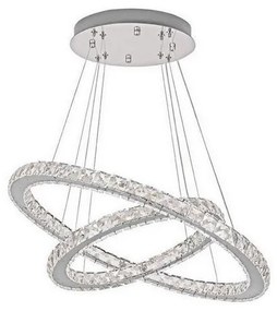 LED állítható fényerejű csillár kábellel LED/115W/230V 3000-6500K ezüst + DO