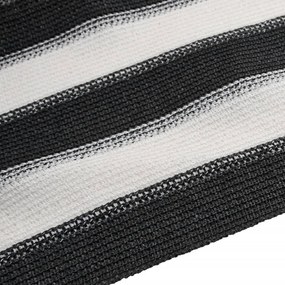 antracitszürke és fehér HDPE belátásgátló háló 1,5x10 m 75 g/m²