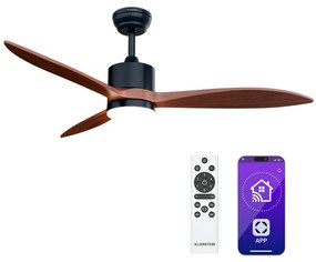 Klarstein SkyBreeze Smart mennyezeti ventilátor, Beltéri és kültéri használat, Intelligens vezérlés, IP44, 40 dB