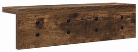 Fali Kabáthorog Füstölt tölgy 40 x 10.5 x 10.5 cm Faanyag