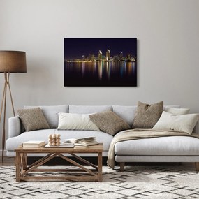Éjszakai város képe (90x60 cm)