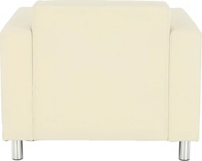 Fotel, textilbőr bézs, HOMKER