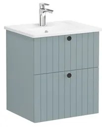 VitrA Root fürdőszobaszekrény mosdóval 60x67x46 cm zöld matt ROOTG60GINTS