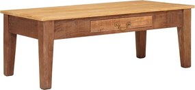 vidaXL Dohányzóasztal fiókkal Barna 110 x 55 x 40 cm Tömör Mangófát