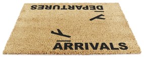 Kókuszrost lábtörlő 40x60 cm Arrivals and Departures – Artsy Doormats