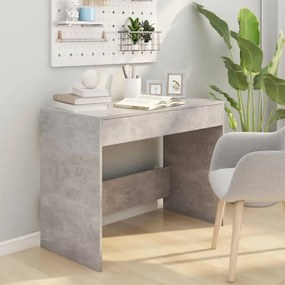 betonszürke szerelt fa íróasztal 101x50x76,5 cm