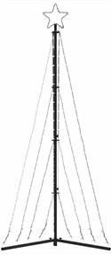 hideg fehér LED karácsonyfa 339 LED 182 cm