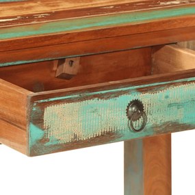 tömör újrahasznosított fa tálalóasztal 110 x 30 x 75 cm