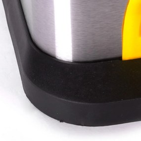 Matt ezüstszínű acél szelektív pedálos szemetes 2x8 l Tri Selectif – MSV