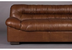 Barna bőr kanapé 214 cm Douglas – Dutchbone