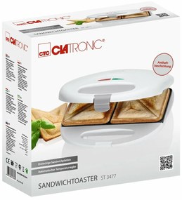 Clatronic ST 3477 szendvicssütő, fehér