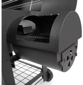 Fieldmann - Faszén grill füstölővel fekete