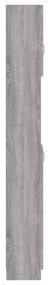 szürke sonoma szerelt fa fürdőszobaszekrény 32 x 25,5 x 190 cm