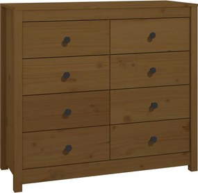 vidaXL mézbarna tömör fenyőfa kisszekrény 100 x 40 x 90 cm