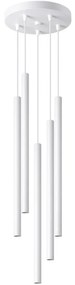 Sollux SL.1175 - Csillár zsinóron PASTELO 5xG9/8W/230V fehér