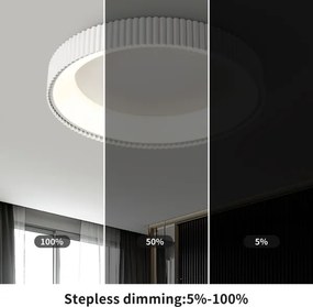 BRILAGI - LED Fényerőszabályozható mennyezeti lámpa FALCON MODERN LED/54W/230V 60 cm fehér + távirányító