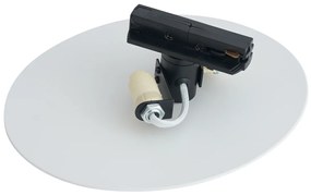 Modern fehér mennyezeti lámpa sínrendszerhez 1 fázisú 2-lámpás - Iconic Pulley