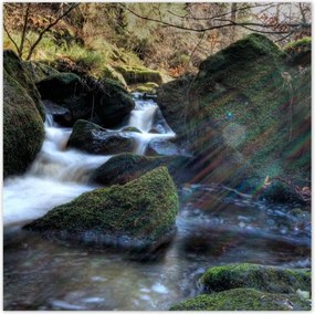 Poszterek 100x100 Látvány Hegyi folyó