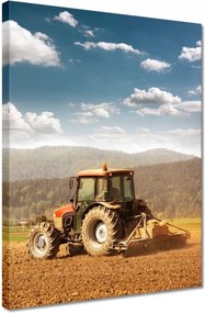 Vászonkép 30x40 Mezőgazdaság traktorral