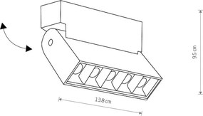 NOWODVORSKI 10071 FOCUS MINI LED Modern Mennyezeti Lámpa LED IP20