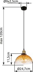 GLOBO 15786H1 SALVY Egyágú Függesztett Lámpa IP20