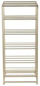 Aranyszínű fém bortartó polcos állvány, palackok száma 10 25x57x22,5 cm Dual Floor – PT LIVING