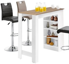 MOJITO Matt Fehér - Kézműves Tölgy Bárasztal