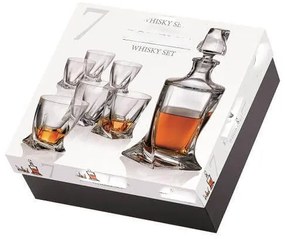 Ramóna kristály whisky pohár + kancsó készlet 7 db-os