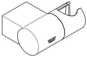 GROHE 27055000 - Falra szerelhető RAINSHOWER zuhanytartó, fényes króm