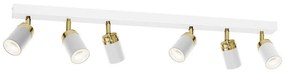 Spotlámpa RENO 6xGU10/60W/230V fehér/arany