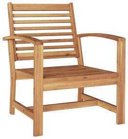Kerti székek 2 pcs Természetes 60 x 65 x 76.5 cm Tömör tíkfa