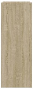 sonoma tölgy színű szerelt fa cipőszekrény 74,5 x 37,5 x 100 cm