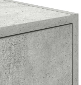 betonszürke szerelt fa TV-szekrény 100x31x25,5cm
