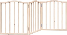vidaXL nyárfa 3 paneles összecsukható kutyakapu 150 cm