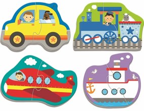 Trefl Baby puzzle szállító járművek, 8 darab