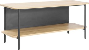 Polcos állvány, tölgy/fekete, SEFLOS