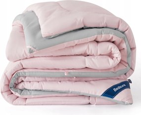 Kétoldalas paplan 200x200cm Bedsure Egész éves paplan Rózsaszín-Szürke 300gsm