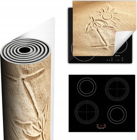 Tűzhelyvédő Szőnyeg Több Hely 60x52 homokos tengerpart